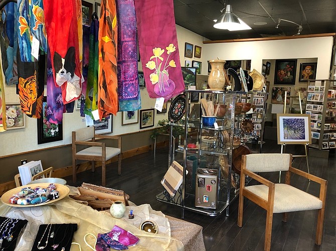 The interior of the East Fork Gallery at its new location in the Old Towne Center in Gardnerville.