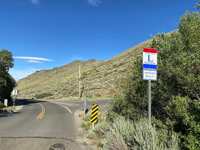 Traveler.jpg: The legendary Lincoln Highway, which followed the route (mostly) of today’s U.S. 50 across Nevada, is one of the named roadways that predated the numbered highway system.