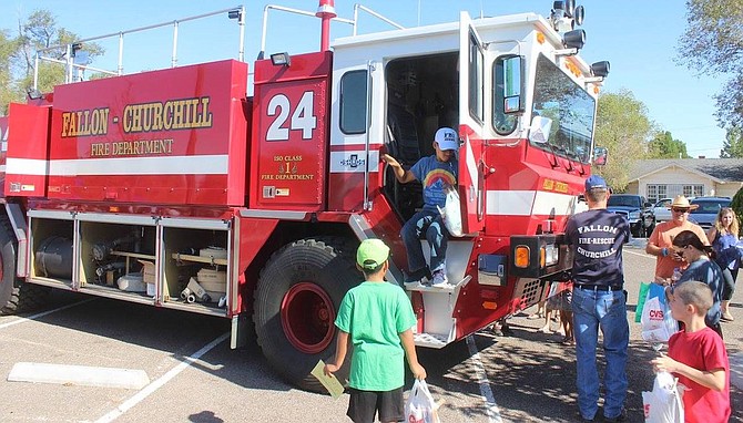 In this file photo, the Fallon Churchill Volunteer Fire Department displayed several fire trucks at Community Days. The fire department will be at this year’s Community Days.