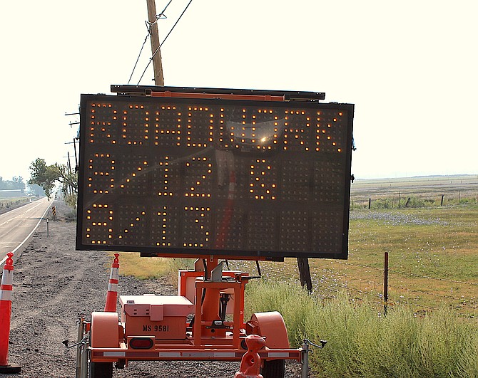 Roadwork starts on Highway 395 and Muller Lane this week.