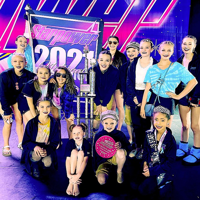 All About Dance’s Competition Team won 1st overall grand champions for ages 12-14 division and most entertaining for their national routine “Mary Poppins.”