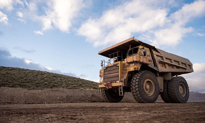 A haul truck at a Northern Nevada mine.