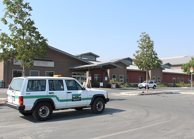 The Douglas County Community and Senior Center parking lot was cleared of evacuees on Saturday near lunchtime.