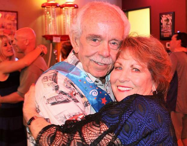Longtime Carson City businessman and entrepreneur Garth Richards at his 80th birthday party with his wife, Joanie, in 2015.
