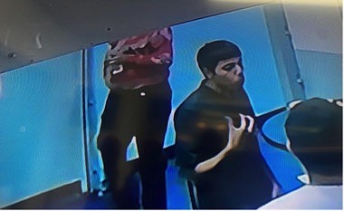 Photograph taken from video surveillance footage depicts one of the two suspects.