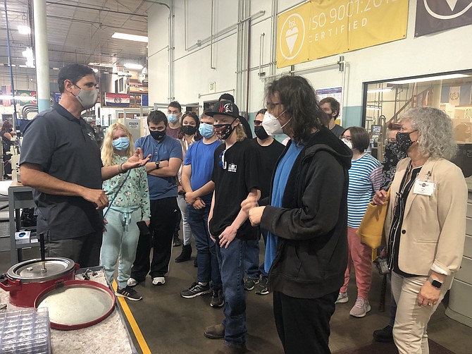 Students in WNC’s Summer CREST program toured CGI facilities in August.
