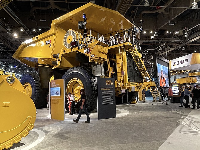 Caterpillar was one of several companies to feature a large-scale exhibit at this year's expo in Las Vegas.