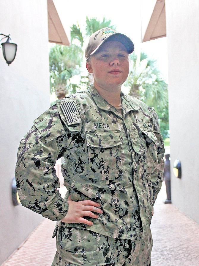 A Fallon native serves at Naval Air Station Jacksonville in Florida.
Airman Alexis Meyer joined the Navy two years ago.