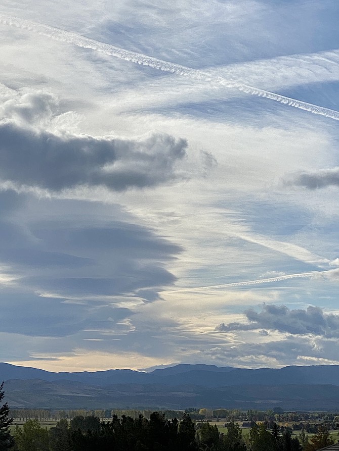 The skies above Carson Valley on Wednesday morning caught resident Katherine Replogle's eye. We might see some precipitation over the next day or so.