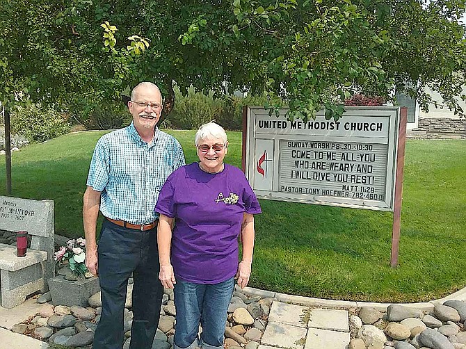 Pastor Tony Hoefner and Edie Veatch look forward to a new beginning for Alpine Kids