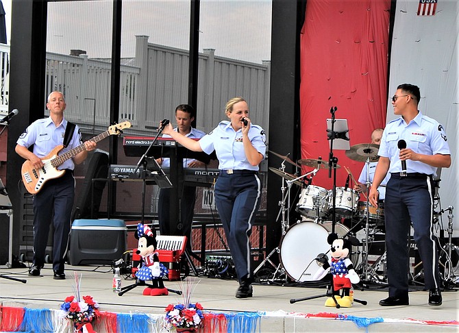 The USAF Mobility Band, part of the USAF Band of the Golden West, will perform on the McFadden Plaza Stage after the Nevada Day Parade on Saturday.