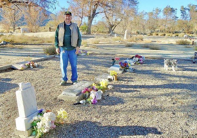 Dale Bohlman at the Fredericksburg Cemetery.