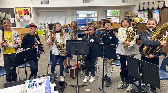 Fritsch Elementary School music teacher Nicole Witkowski’s fifth grade band received $10,000 in this year’s Dolan Class Project.