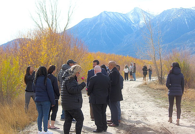 A ceremony celebrating Kimber Palma's tissue and cornea donation was capped by a walk on the East Brockliss Loop Trail at the River Fork Ranch in Genoa on Saturday.