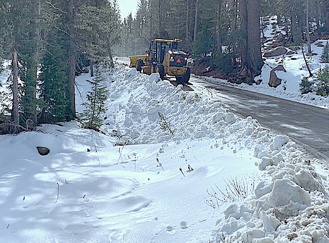 Ebbetts Pass is open after the California Department of Transportation cleared snow from October's storm.