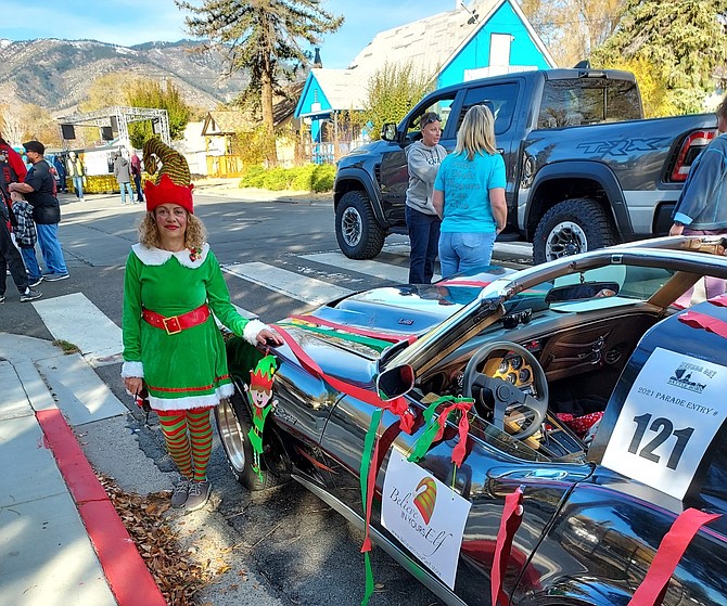 Monica Marcinko made her first elf-clad appearance in the Nevada Day Parade on Oct. 30.