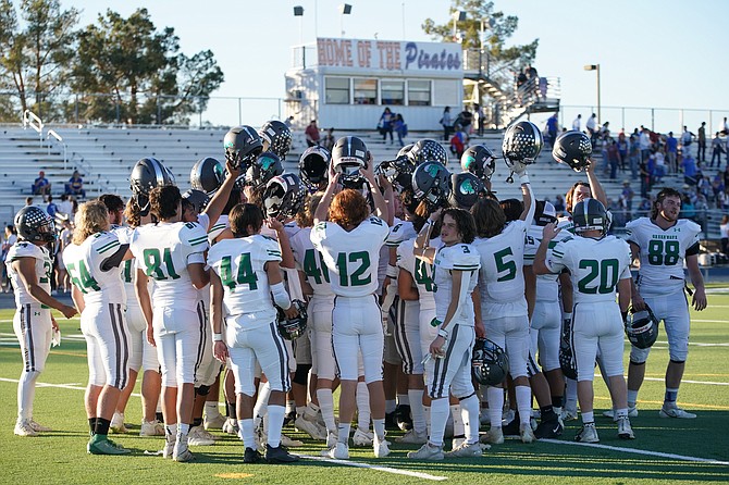 The Greenwave breaks for the final time after dropping a 42-21 decision to Moapa Valley on Saturday.