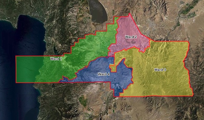 Proposed Carson City Redistricting map