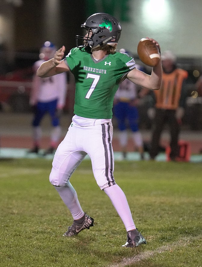 Fallon senior quarterback Keaton Williams was named by the coaches the region’s Offensive Player of the Year after leading the Northern 3A in passing.