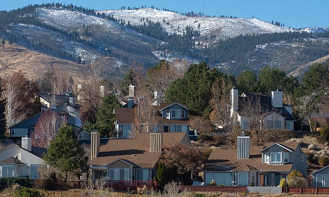 Houses in Reno on Nov. 28, 2020.