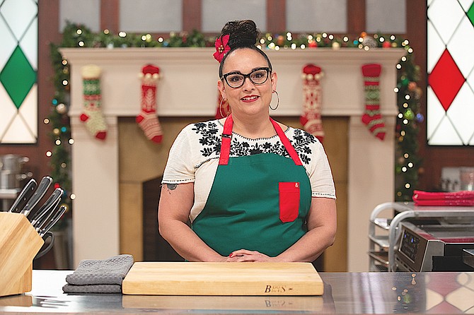 Gardnerville baker Roberta Cota-Montgomery on the Food Network's Christmas Cookie Challenge. Food Network photo
