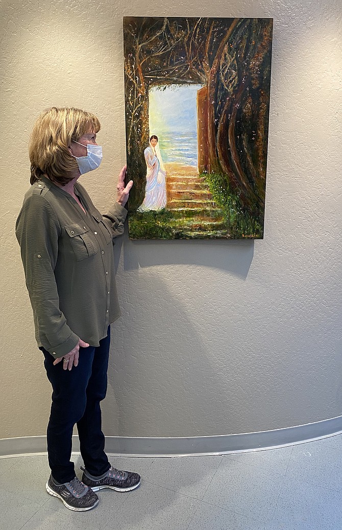 Kim Rowlett’s paintings are on exhibit at the Western Nevada College’s Fallon campus gallery until Jan. 22.