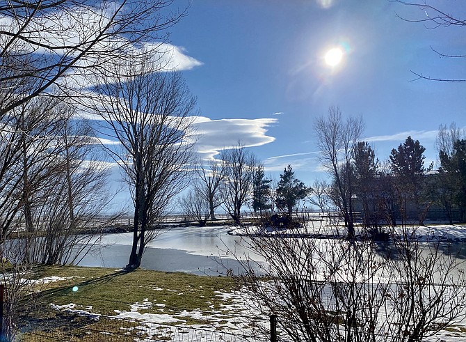A winter scene captured on the solstice by Carson Valley resident Katherine Replogle on Tuesday.