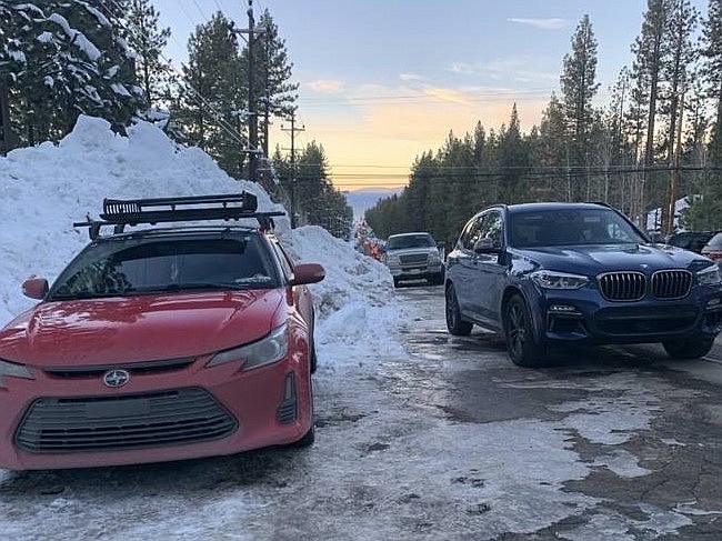 South Lake Tahoe police will be handing out tickets for Christmas to double parkers and others.