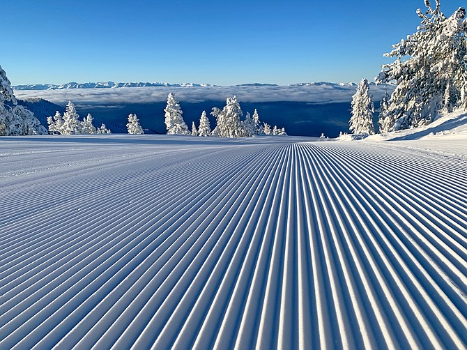 The view above Lake Tahoe from Crystal Ridge at Diamond Peak Ski resort in Incline Village on Dec. 17.