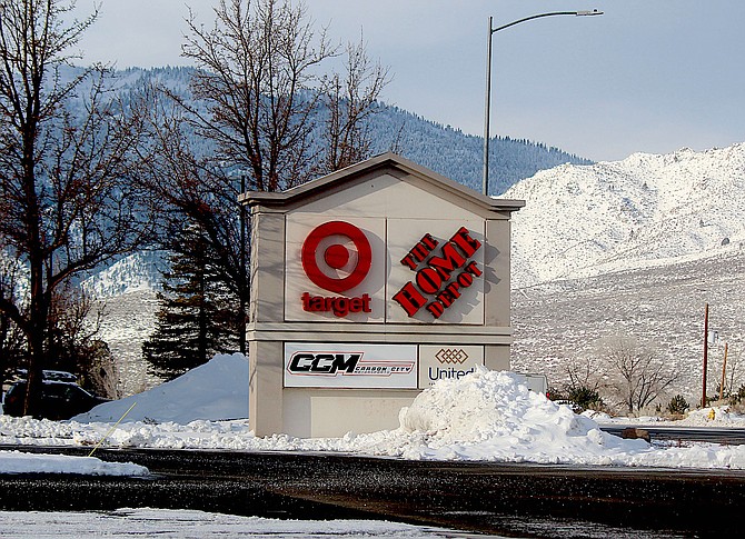 The shopping center at Jacks Valley Road and Highway 395. The Target and Home Depot opened in 2000.