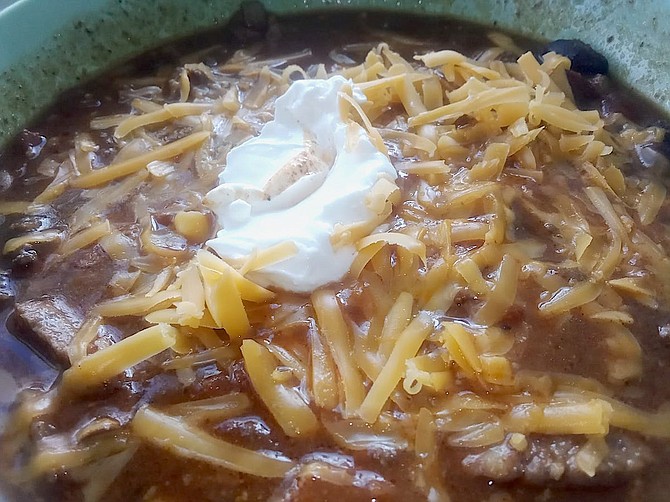 Tara Riddle’s chili is perfect for a chilly day.