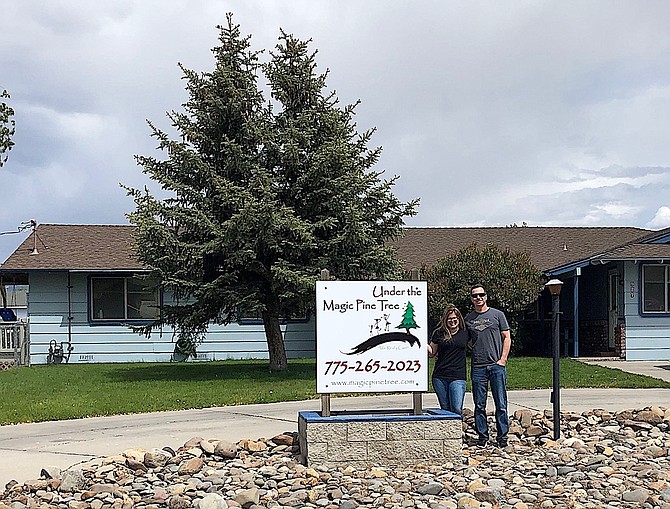 Christine and Wade McNally purchased Under the Magic Pine Tree in May 2019 and established it as an early childhood learning center. The center is located at 927 Mitch Drive in Gardnerville.