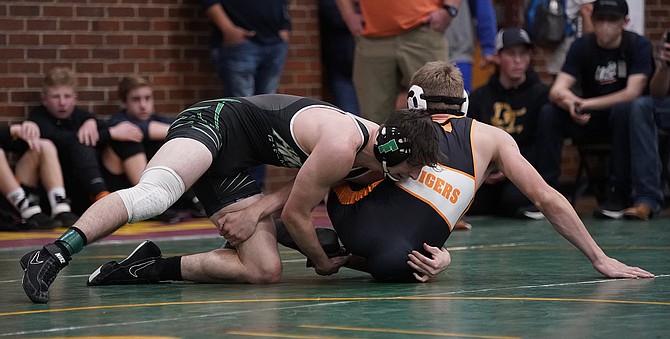 Fallon senior Xavier Capton, who placed at Sparks two weeks ago, and his Greenwave teammates finished fourth in Saturday’s Douglas Invitational in Minden.