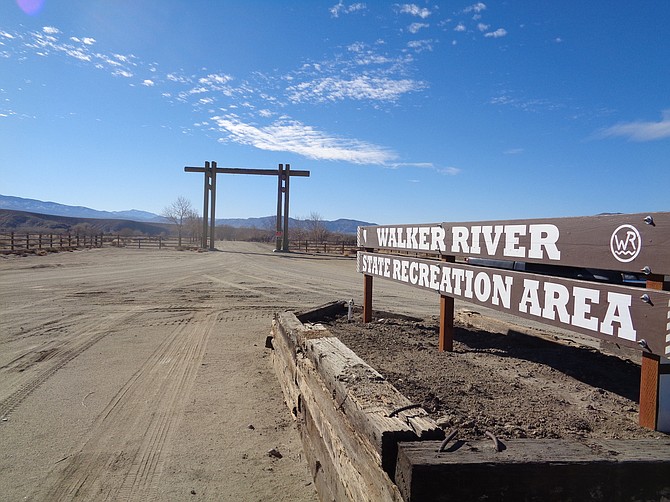The entrance to the Walker River Recreation Area