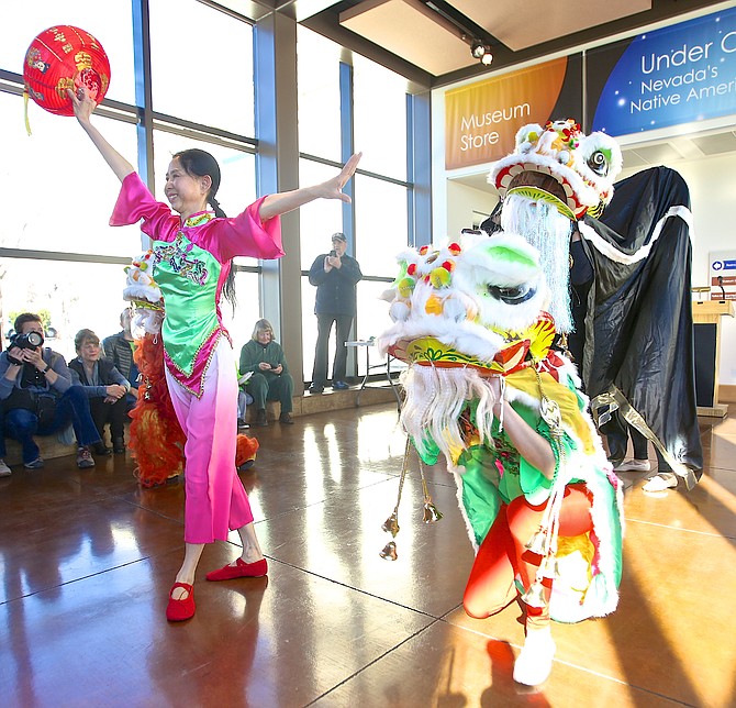 Sonia Carlson celebrates Chinese New Year in 2018 at the Nevada State Museum.