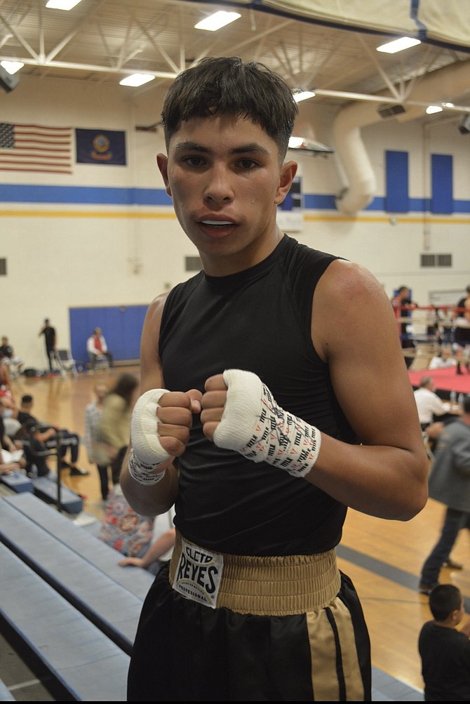 Carson High student and Carson City Boxing Club member, Jimmy Sapien, poses for a photo. Sapien was the only youth athlete in Northern Nevada to qualify for the Silver Gloves National Championships this week in Missouri.