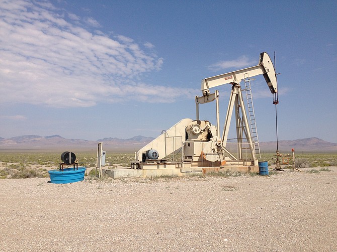 One of the oil pumping stations that can be seen along U.S. 6 while traveling through Railroad Valley.