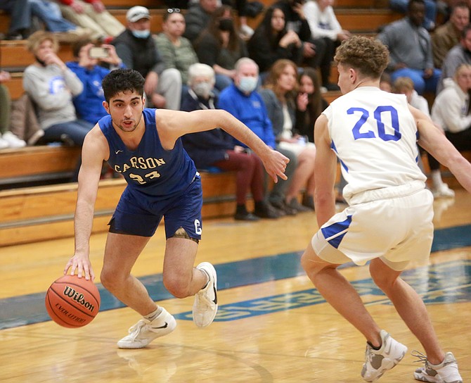Carson High's Parsa Hadjighasemi (23) has had quite the career in the Senator uniform. Now, he's looking at making the jump to the collegiate level