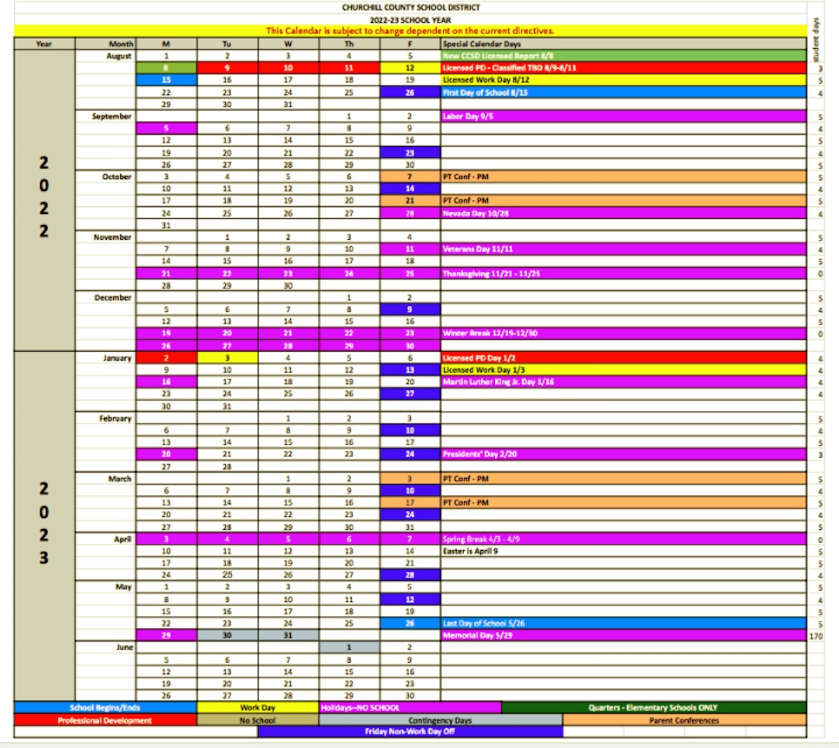 Ccsd Calendar 2022 23 Las Vegas Trustees Select Modified School Calendar | Serving Carson City For Over 150  Years