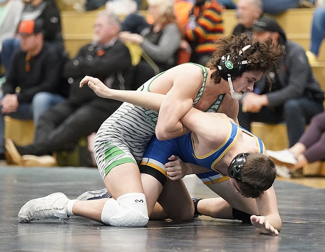 Fallon’s Steven Moon was the only Greenwave wrestler to finish on top as he leads three into this week’s state tournament in Boulder City.