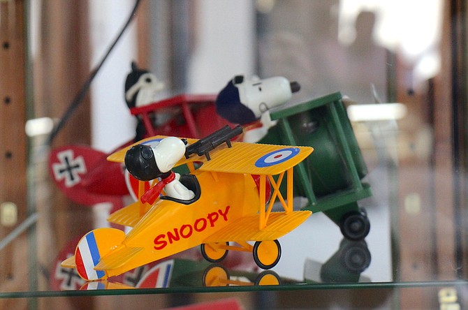 Snoopy and the Red Baron will be on display at the Brewery Arts Center until May 15. The exhibit will be open noon to 4 p.m. Tuesday to Sunday with extended hours through 7 p.m. on Thursdays. (Photo: Faith Evans/Nevada Appeal)