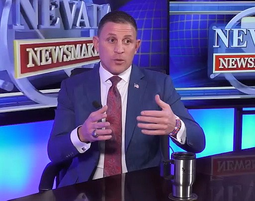Joey Gilbert during his appearance on Nevada Newsmakers which aired Feb. 23, 2022.