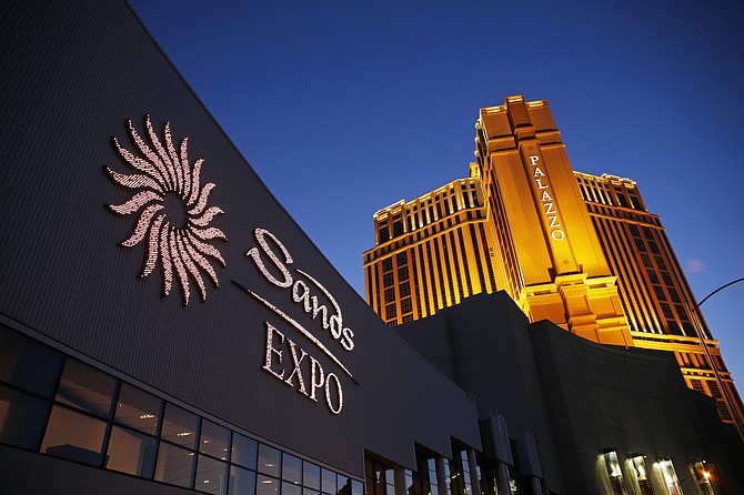 The Sands Expo and Convention Center and Palazzo in Las Vegas on June 17, 2014. (AP Photo/John Locher)