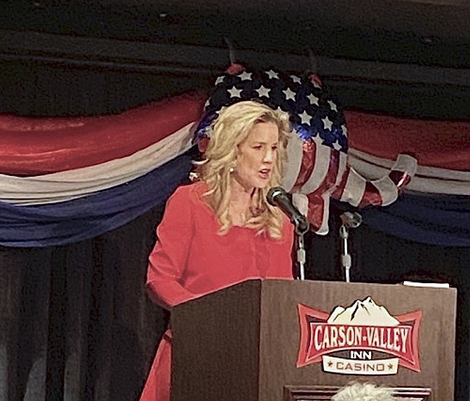 Local author Janie Johnson spoke about her active conservatism on several Fox TV news shows. Photo special to The R-C