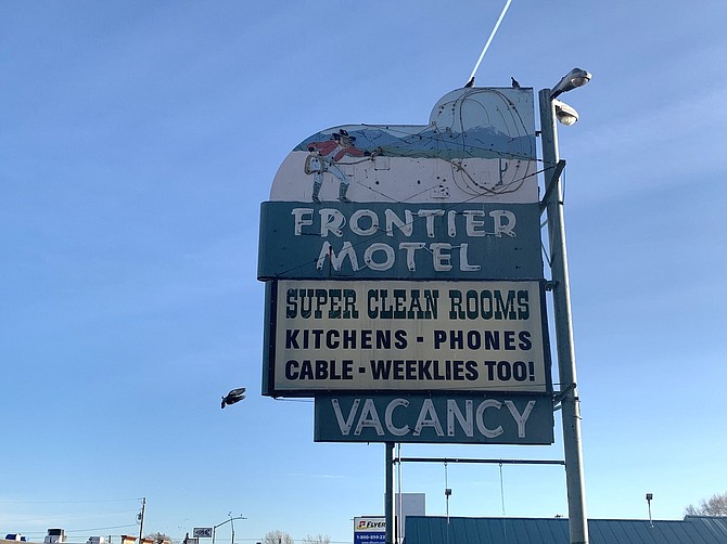 The Carson City supervisors revoked Frontier Motel’s business license in May 2021 after city staff discovered rodents, bedbugs, exposed electrical wiring, and rooms without hot water or flushing toilets. (Photo: Faith Evans/Nevada Appeal)
