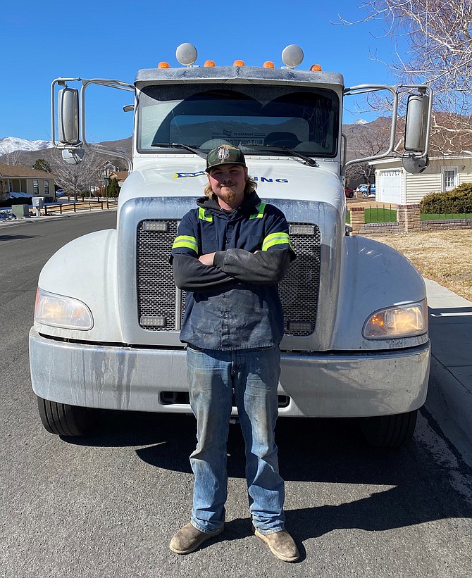 Jacob Reeves earned his commercial driver’s license after enrolling in Western Nevada College’s four-week training program.