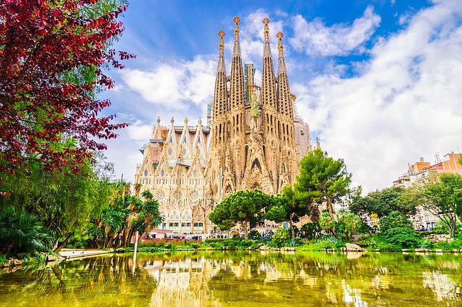 Barcelona’s La Sagrada Familia is the yet unfinished Gaudi work of architecture, one of the many highlights of the Chamber tour of Spain in February 2023.