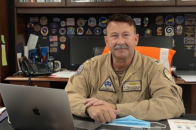 Capt. Evan Morrison, who assumed command of Naval Air Station Fallon in 2019, retires Friday after 36 years of military service.