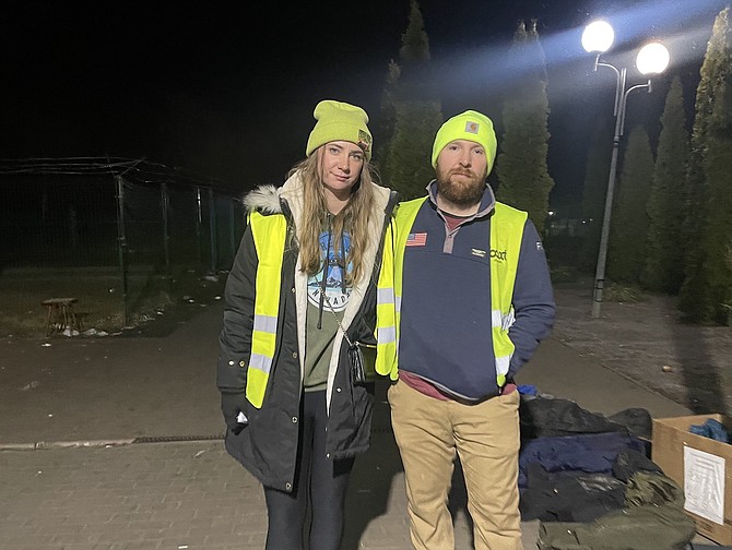 Jon Staab and Lidia Karasinska spent 10 days helping Ukrainian refugees cross the border into Poland.
