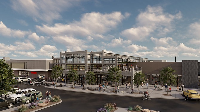 Reno Public Market will feature 25,000 square feet of a food hall, with an additional 30,000 square feet of retail space.